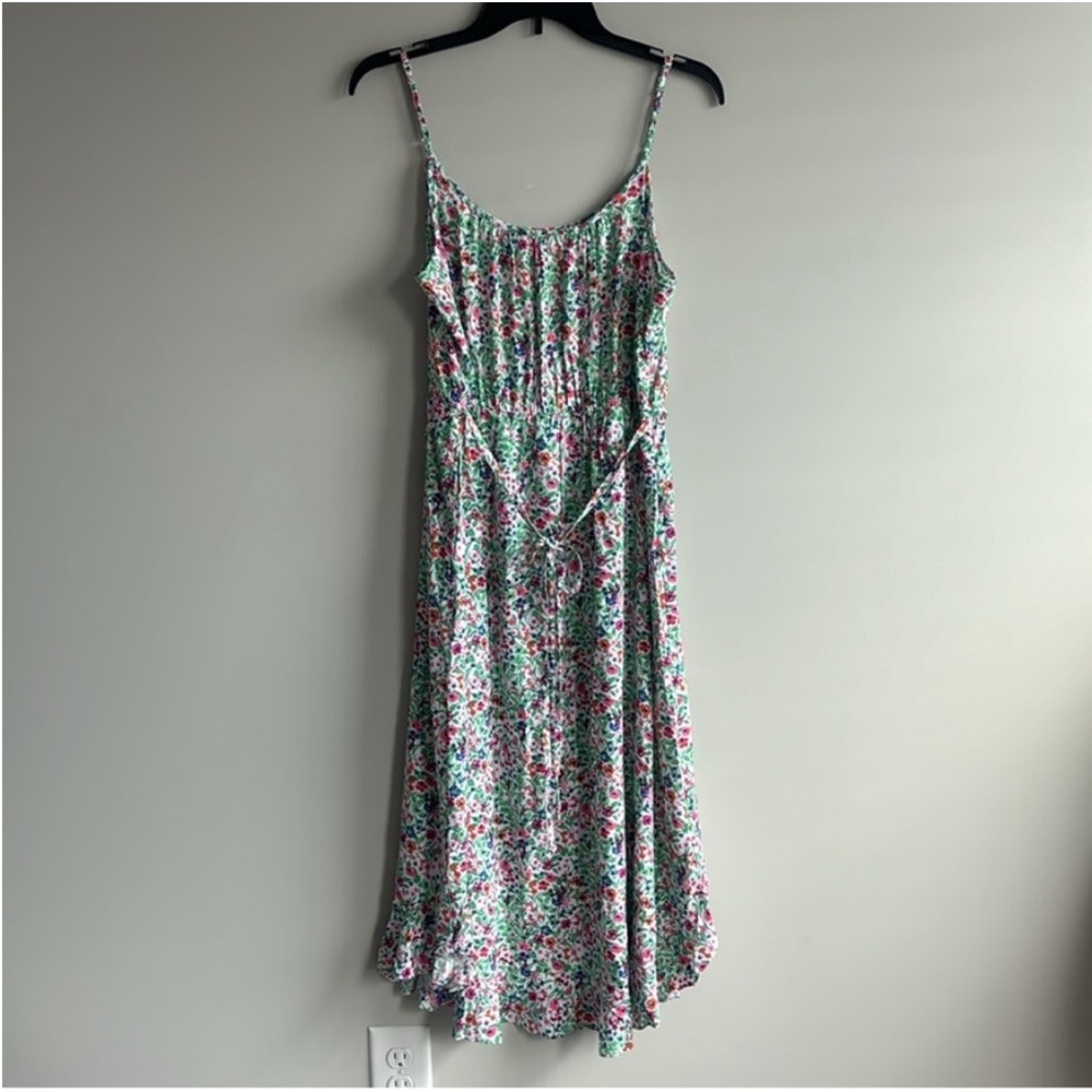 J. Crew Ruffle Floral Midi Dress - Picture 7 of 11